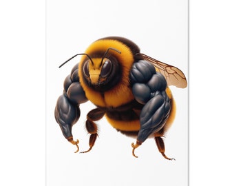 Biglietto d'auguri Super Bee - Interno vuoto - Biglietto divertente e incoraggiante per ogni occasione, perfetto per gli amanti delle api, gli amici e l'allegria di tutti i giorni