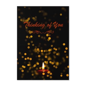 Thinking of You-wenskaart – blanco binnenkant – stuur troost, vriendelijkheid en warme wensen met deze zinvolle kaart voor elke gelegenheid