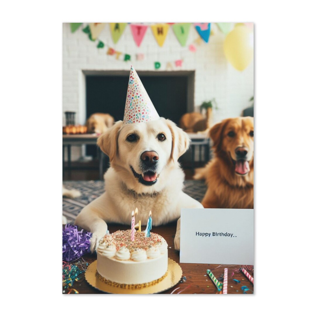 Funny Dog Birthday Card – Pet Lover Greeting Card - Etsy