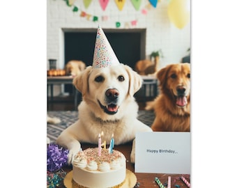 Funny Dog Birthday Card – Pet Lover Greeting Card