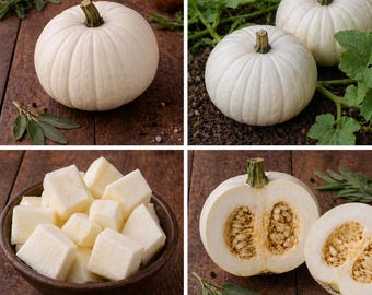 Lumina Pumpkin Seeds - White Cool Looking Pumpkins that also taste great!