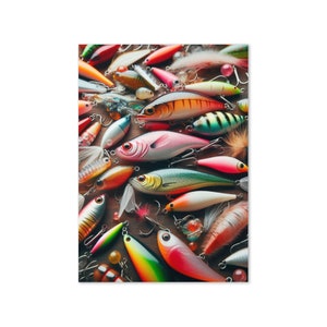 Tarjeta de felicitación That Lucky Fishing Lure: en blanco por dentro para cualquier ocasión. ¡Una tarjeta divertida y única para pescadores, amantes de las actividades al aire libre y fanáticos de la pesca!
