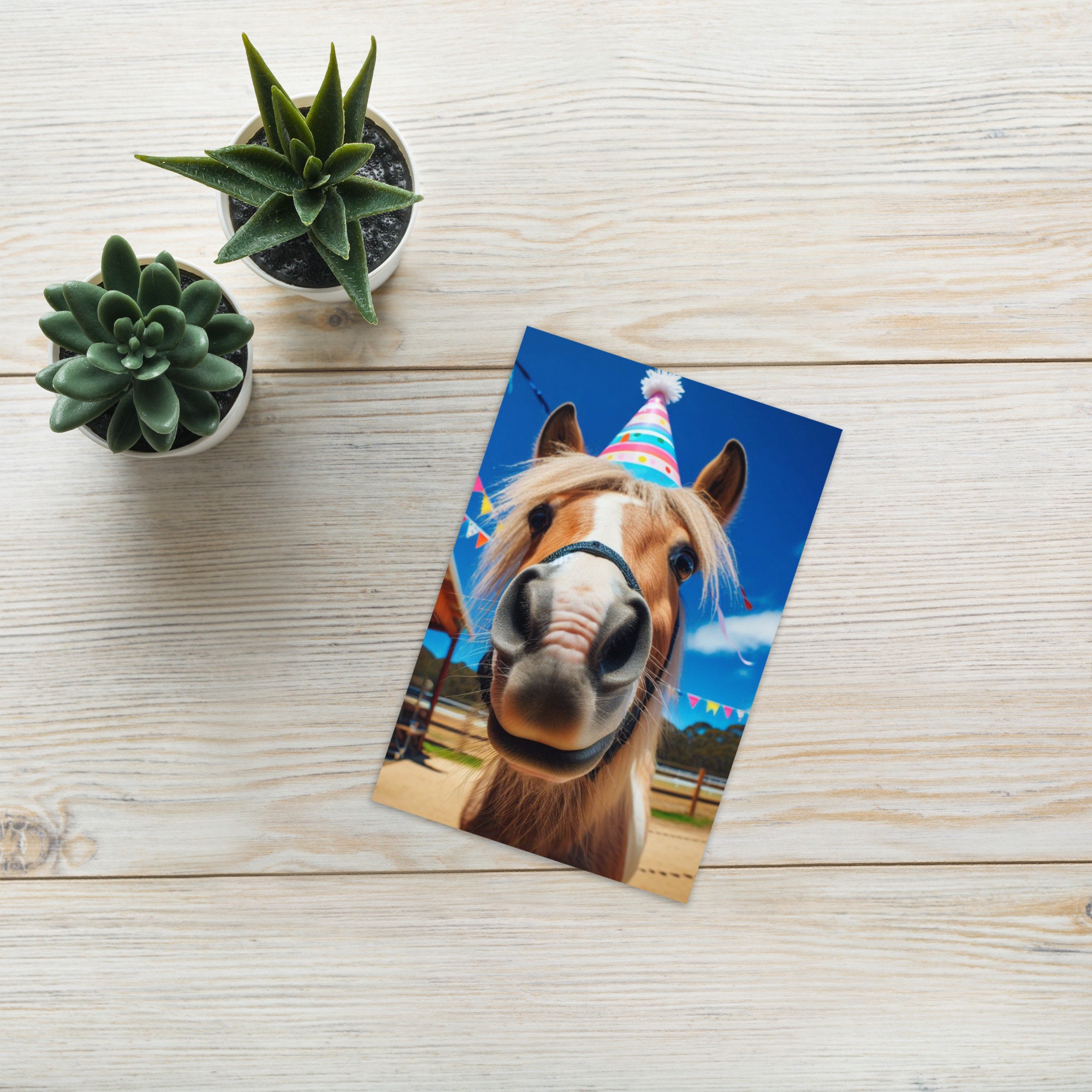 Biglietto di auguri di compleanno a forma di cavallo stampabile, download immediato, stampa a casa, regalo a forma di cavallo, biglietto di auguri di compleanno a forma di animale da fattoria, arte