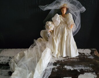 Vintage Peggy Nisbet SAR Princesa Diana Muñeca Boda Real Sin Caja #P1005 *Leer