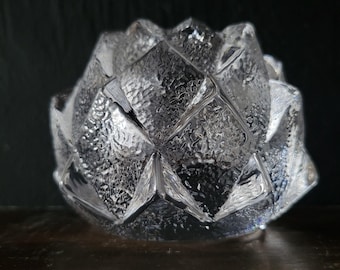 Vintage Orrefors Sweden Crystal Artichoke Nimbus Votive Candle