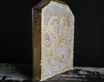 Vintage Italian Florentina Florentine Bookend, Italian Bookend