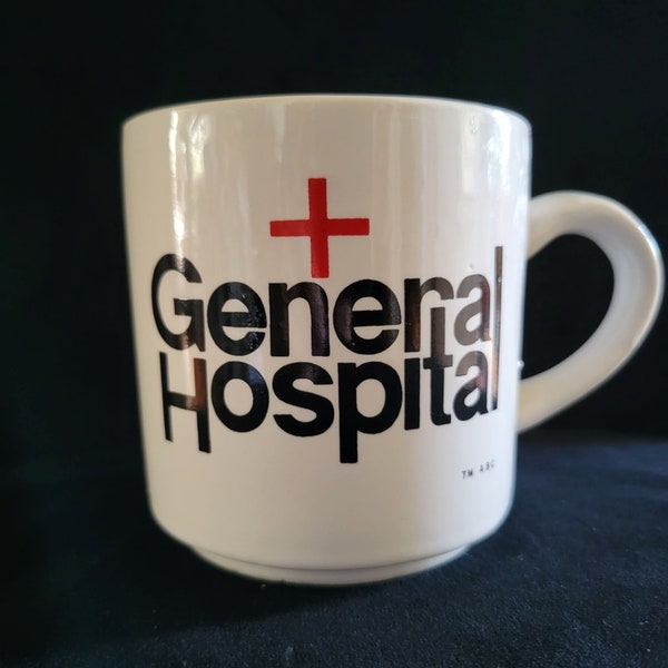 Vintage General Hospital Coffee Mug, Vintage Soap Opera, Soap Opera Fan