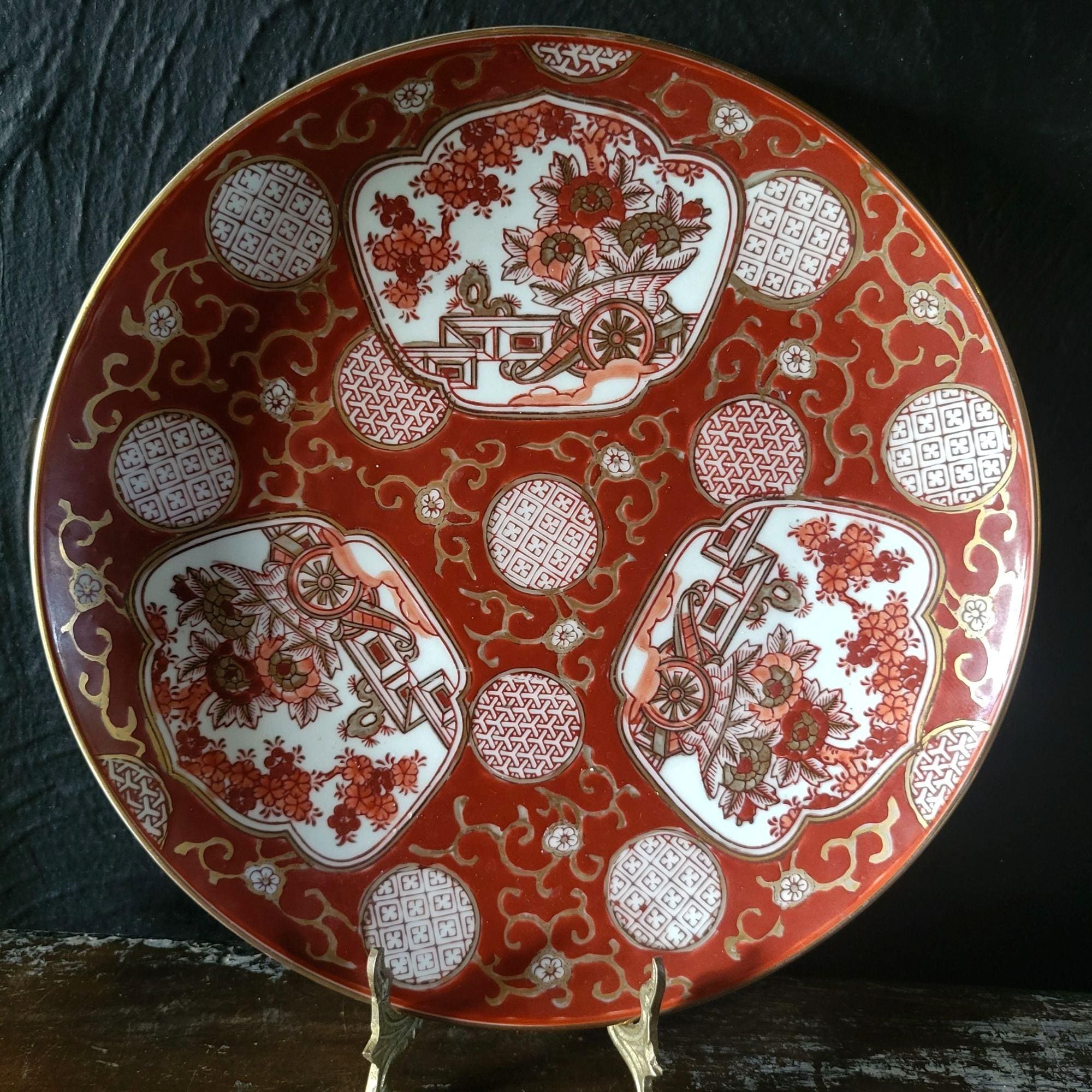 Antique Floral Plates Japanese - Etsy