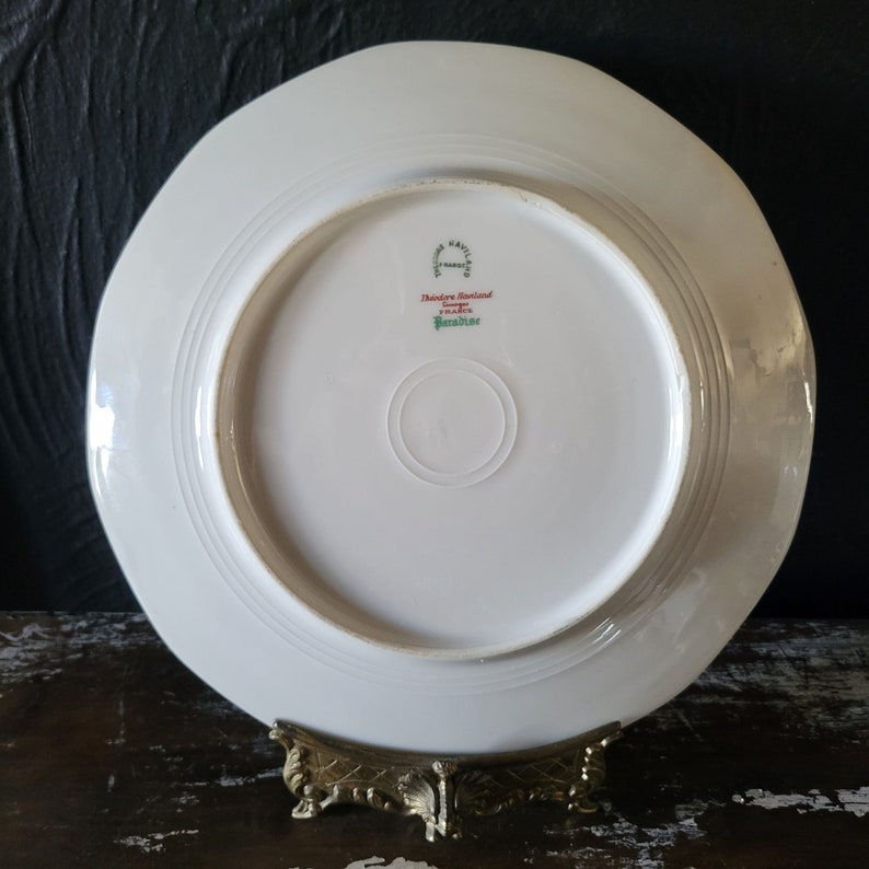 Antique Theodore Haviland Limoges Dinner Plate Paradise Etsy