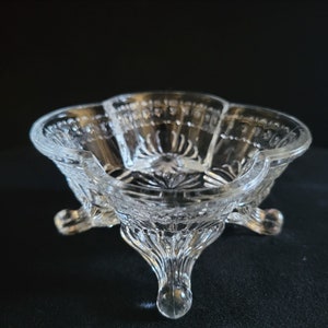 Set [of 6] Antique King & Son Star Pattern Footed Bowl c. 1880, Berry/Fruit Bowl