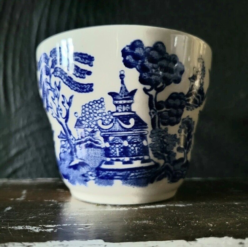 Set 2 EIT English Ironstone Tea Cups England Blue Willow Etsy