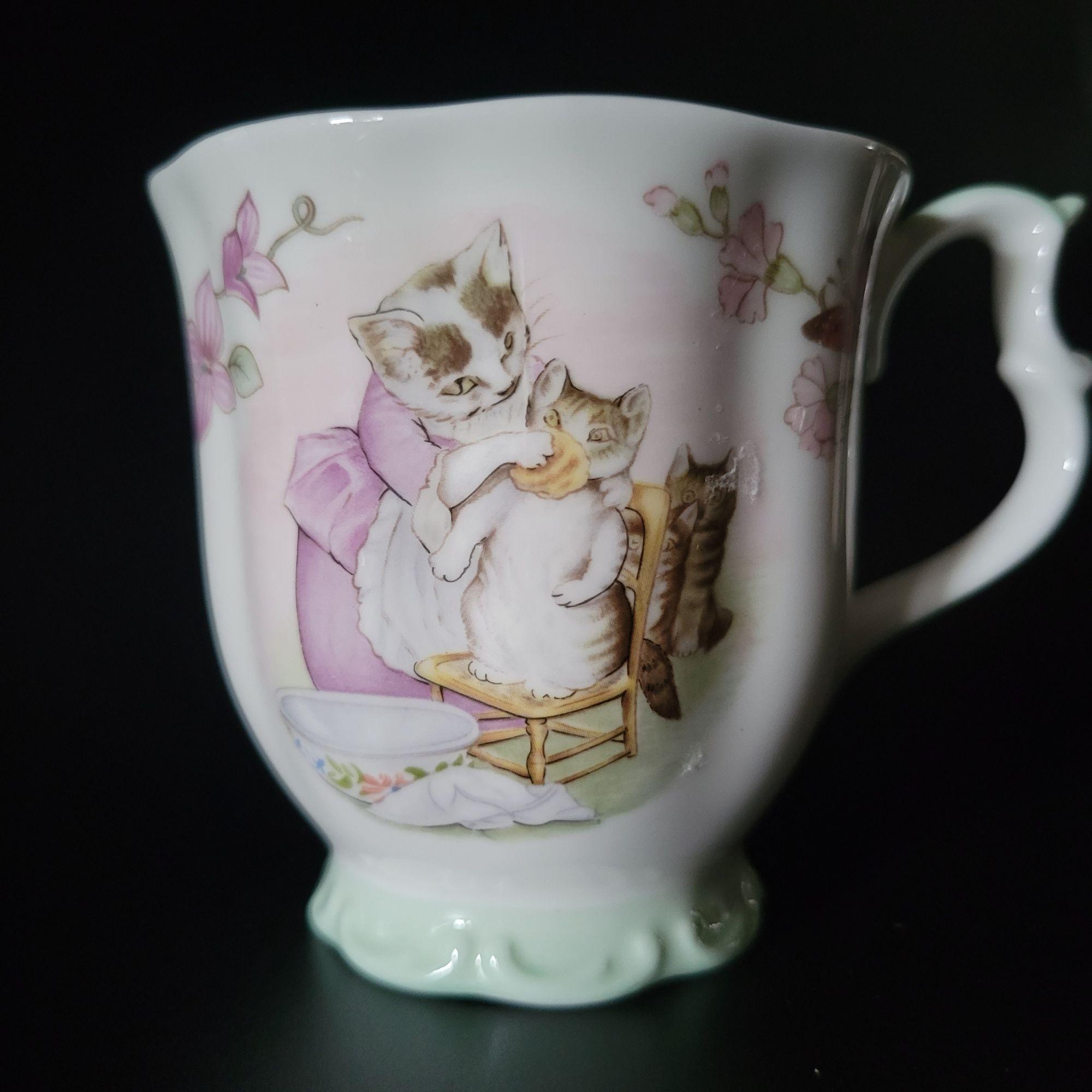   ロイヤルアルバート　Tom Kitten Vtg Royal Albert Tom Kitten Mug, From “the World of Beatrix Potter