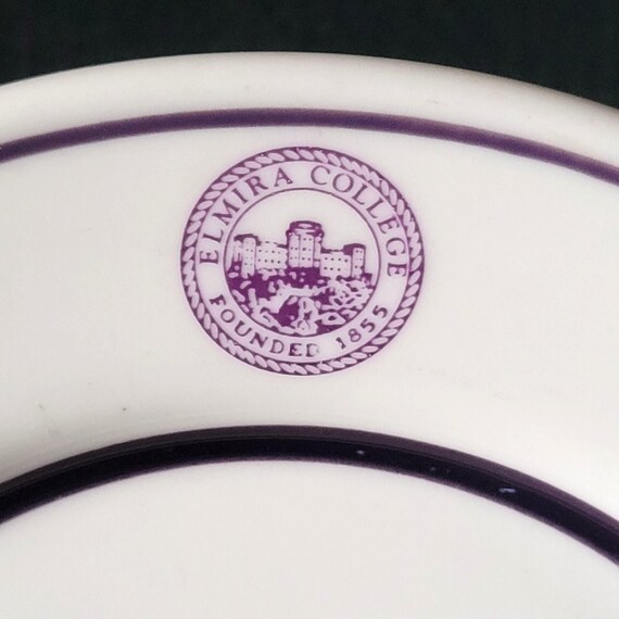 Vintage Oneida Classic Elmira College Seal Salad Plate Restaurant