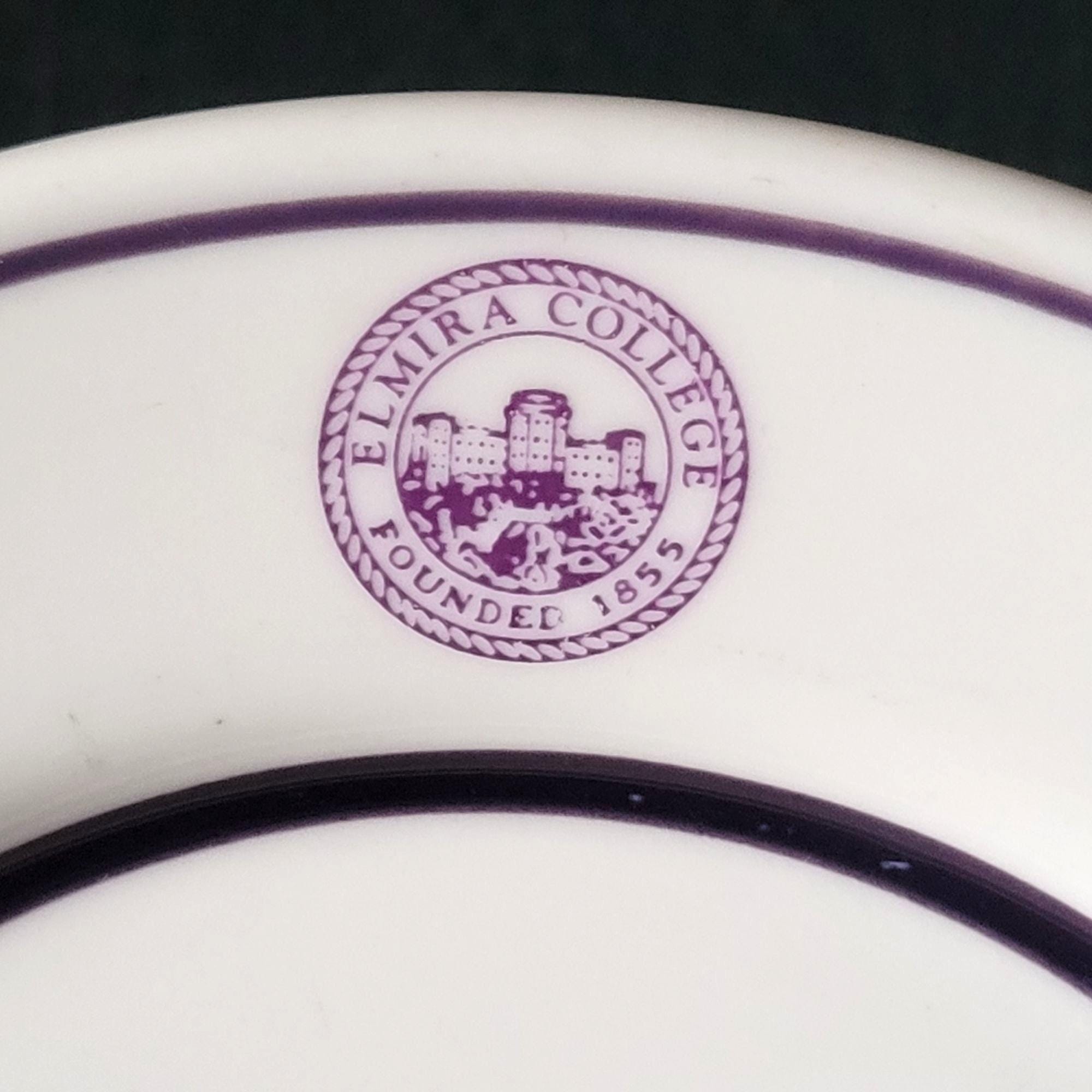Vintage Oneida Classic Elmira College Seal Salad Plate Restaurant