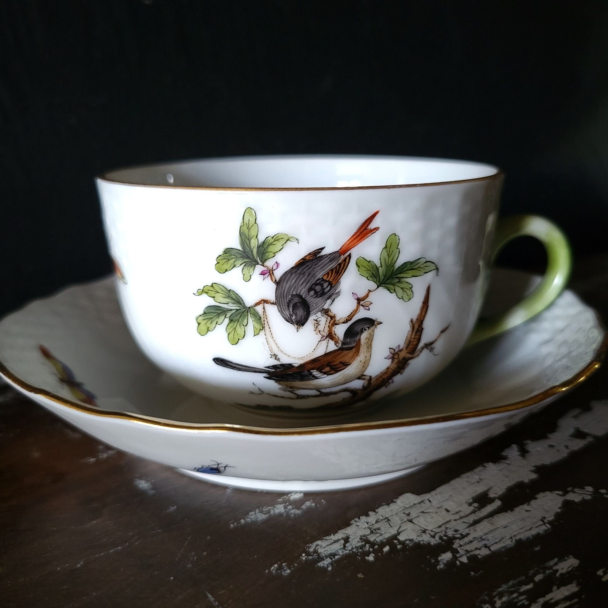 Bird Tea Cup Etsy