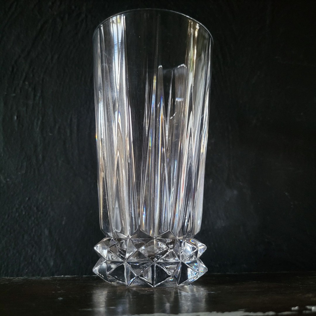 Vtg Rosenthal Germany Classic Blossom Heavy Lead Crystal Fluted