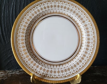 Royal Doulton Davis Collamore Bread Plate /Appetizer Plate Gold Encrusted Design