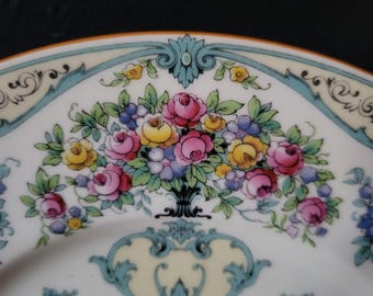 ヴィンテージ ロイヤル ウースター ディナープレート 花壷模様 Z815