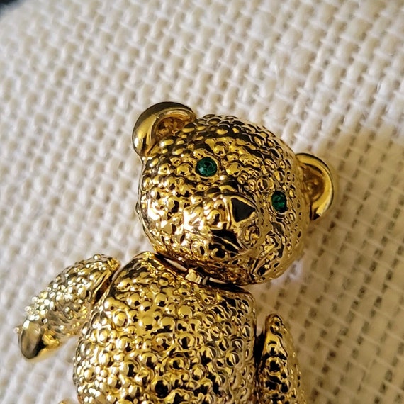 Vintage Napier Jointed Teddy Bear Pin Articulated… - image 2