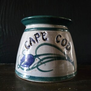 Vintage Westerwald Pottery 3.5" Cape Cod Stoneware Pot Signed Phil Schaltenbrand