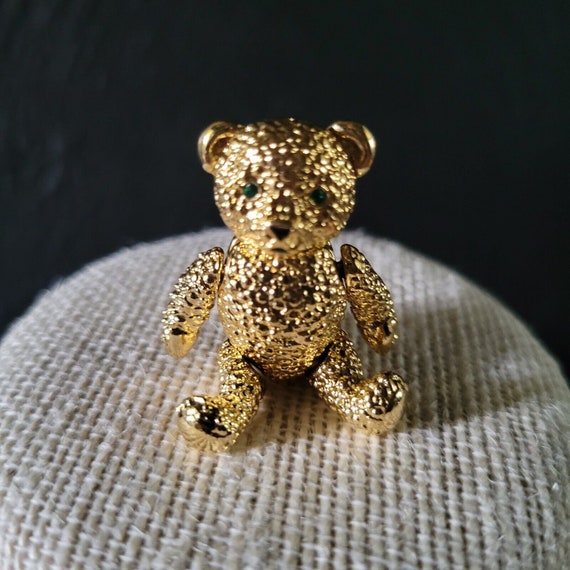 Vintage Napier Jointed Teddy Bear Pin Articulated… - image 5