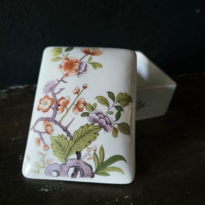 Vtg Metropolitan Museum Of Art Limoges France Floral Porcelain Trinket Box