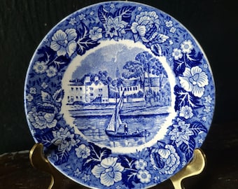 Five Palissy Pottery Thames River Scenes Lady Place Hurley Berks
