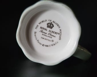 Vtg Royal Albert Tom Kitten Mug, From “the World of Beatrix Potter