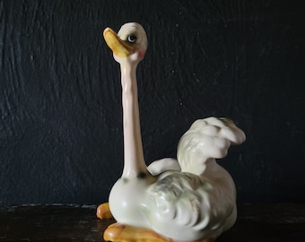 ヴィンテージ ジョセフ オリジナルズ 陶器 ダチョウの置物