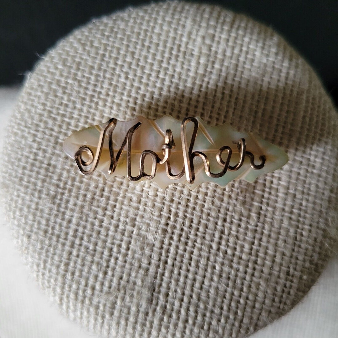mother of pearl tie pin