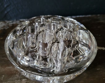 ヴィンテージ ダンカンミラー ガラス 壷花瓶、ヴィンテージ クリア