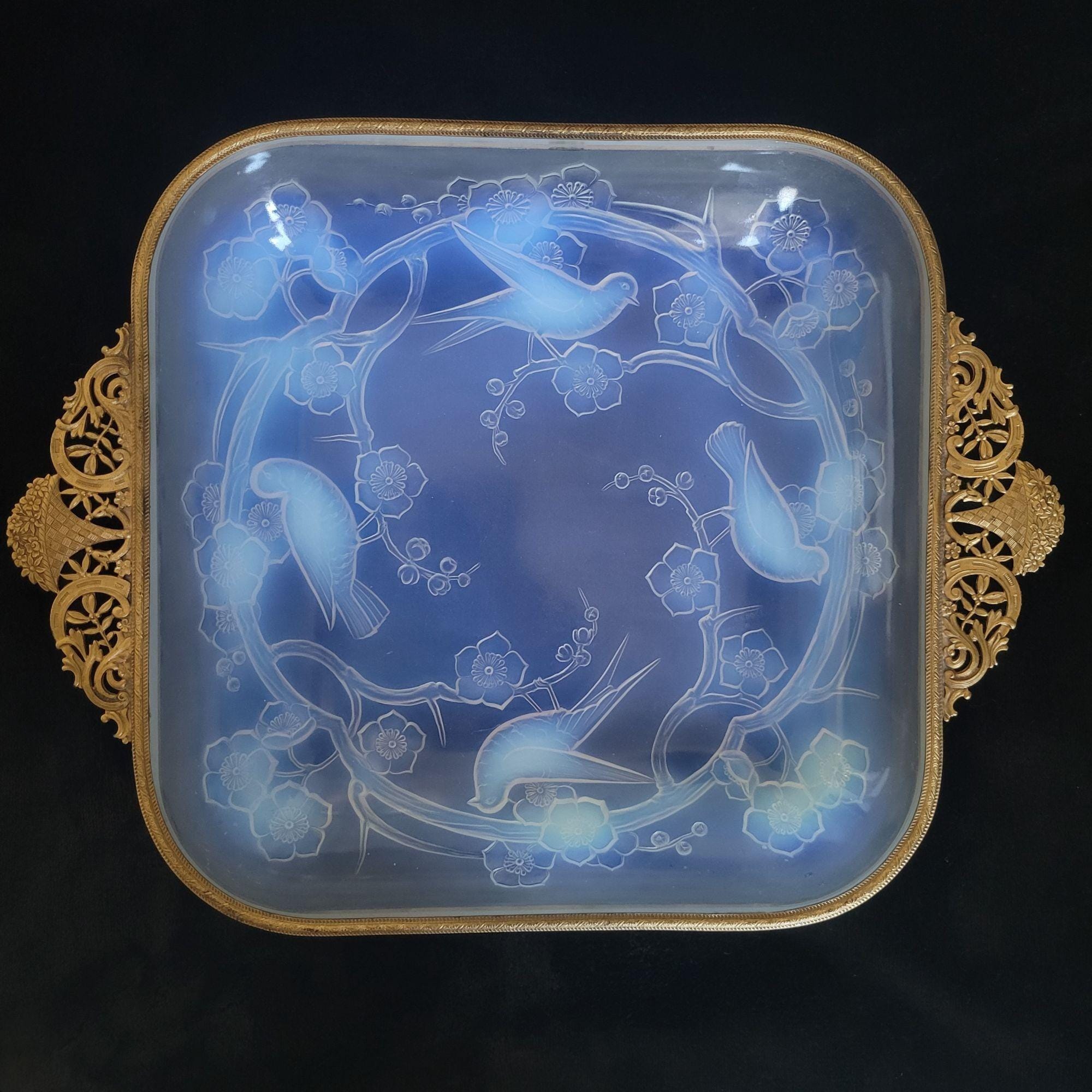 Sabino France サビノ オパルセント ツバメ プレート 直径12㎝ Sabino
