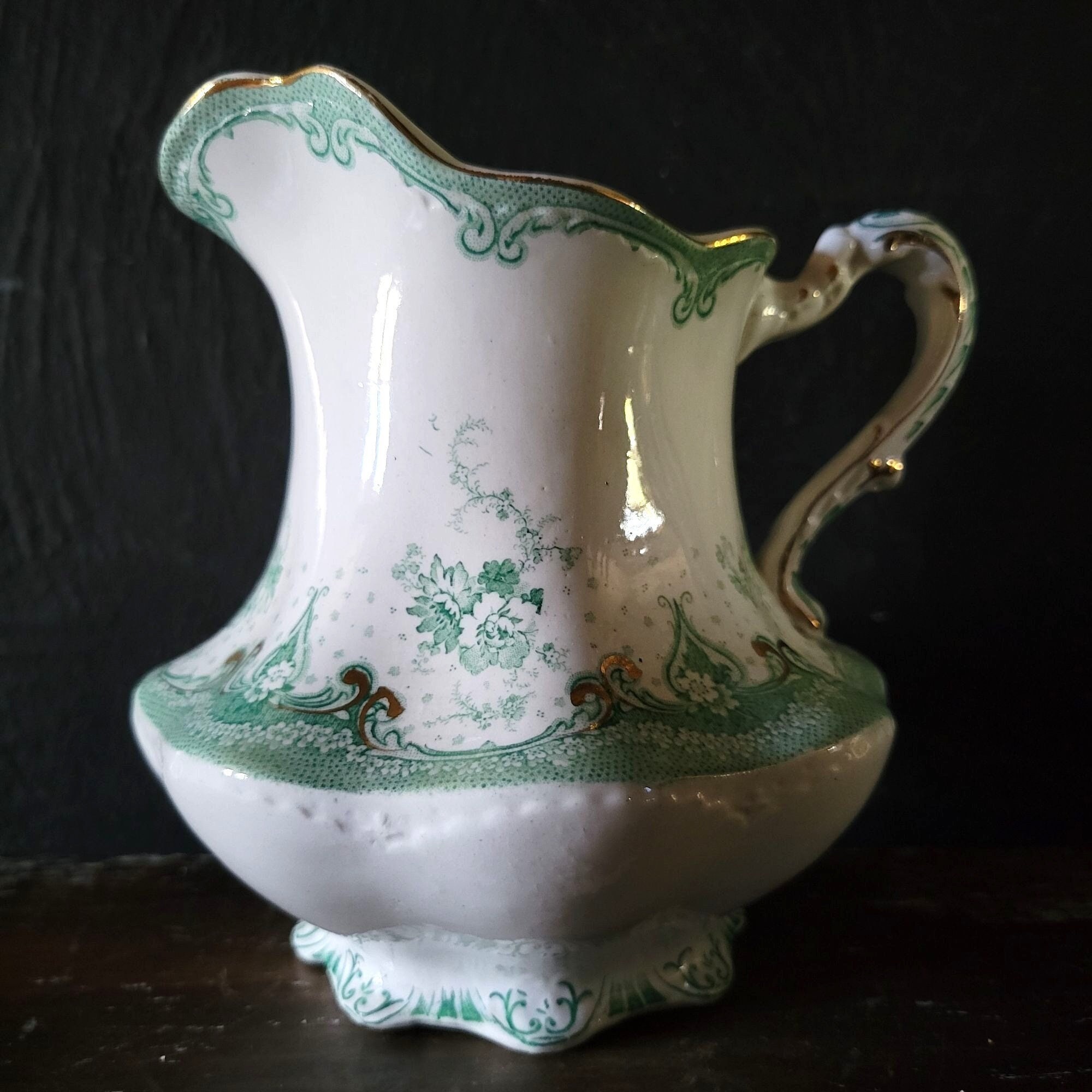 Antique Alfred Meakin Selwyn Water Pitcher, Royal Semi