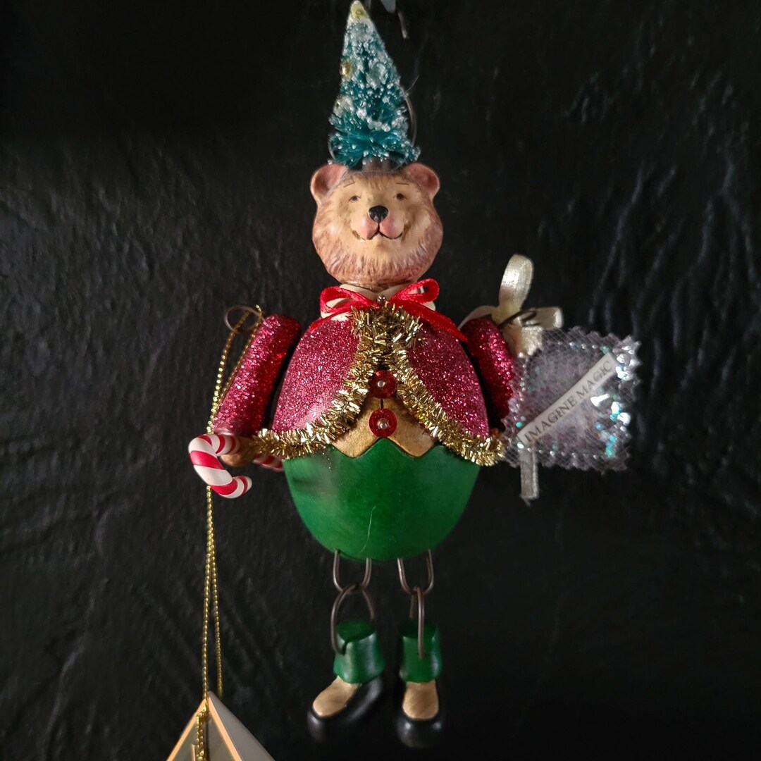 Silvestri Larkspur Lane bearly Right Christmas Ornament Etsy