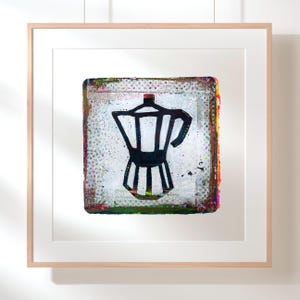 Bialetti |  Bialetti Moka Artwork |  Italian coffee maker  |  Bialetti pop art |  wall art  |  trendy kitchen print |  Giclée Art Print