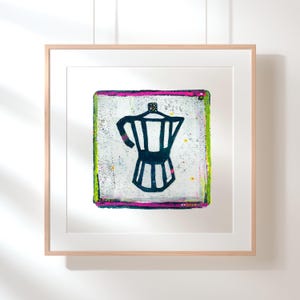 Bialetti |  Bialetti Moka Artwork |  Italian coffee maker  |  Bialetti pop art |  wall art  |  trendy kitchen print |  Giclée Art Print