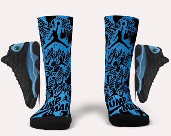 carolina blue jordan socks