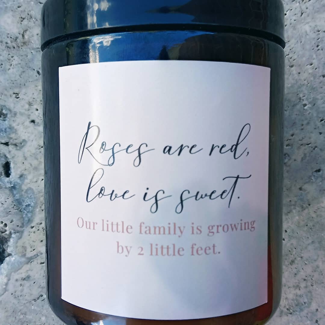 Pregnancy Announcement Baby Shower candle Etsy