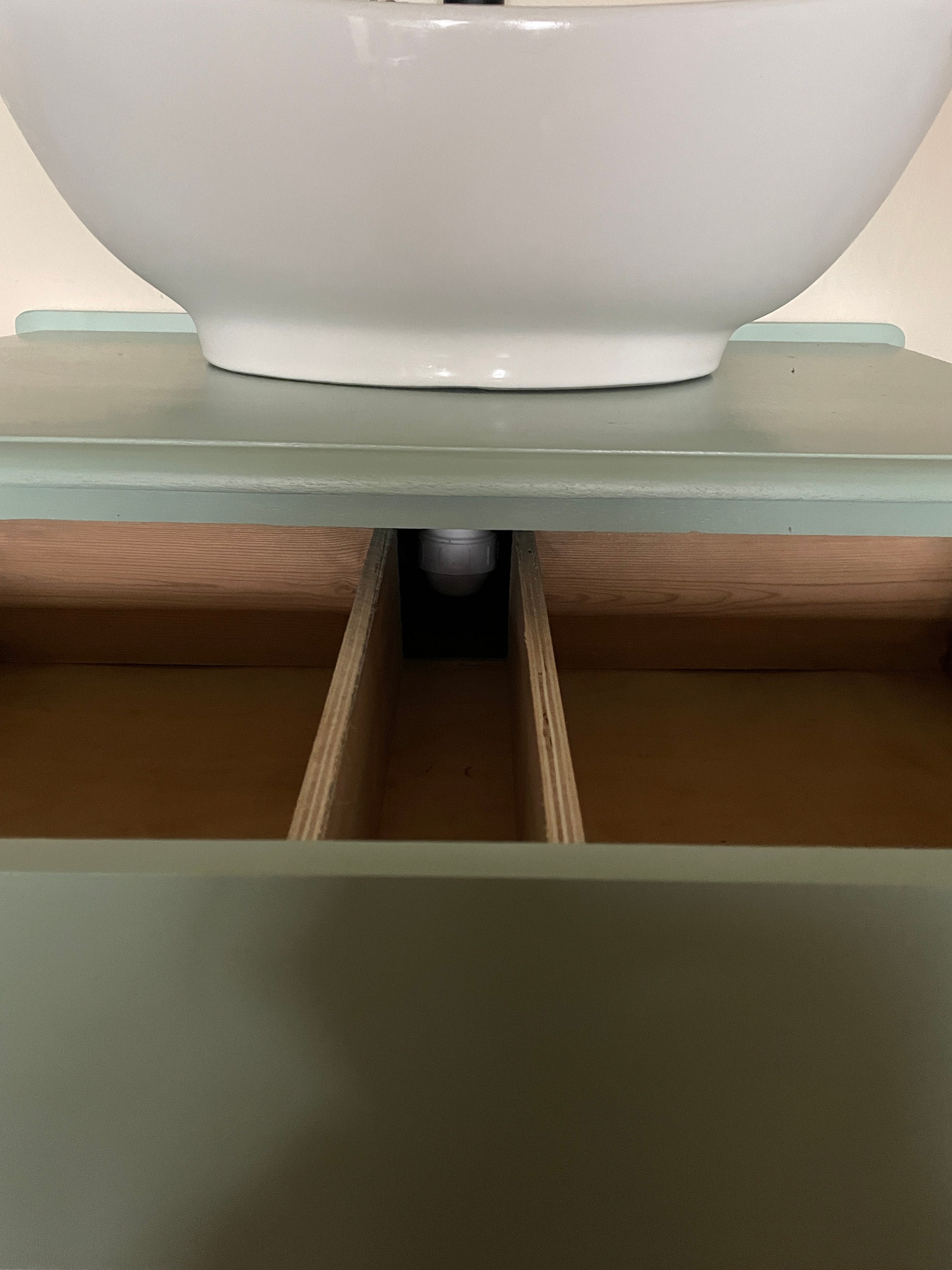 Vintage Sage Green Bathroom Vanity Unit/sink Unit Chest of Etsy UK