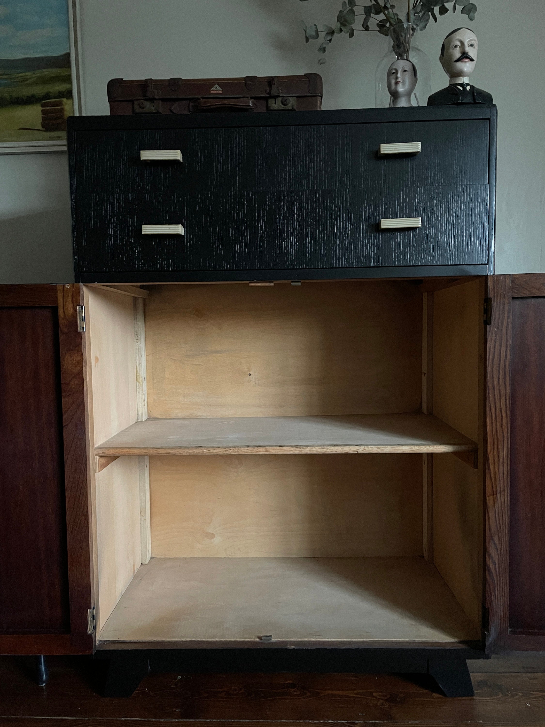 Restored Vintage 1940s Utility Tall Boy Cupboard Chest of Etsy UK