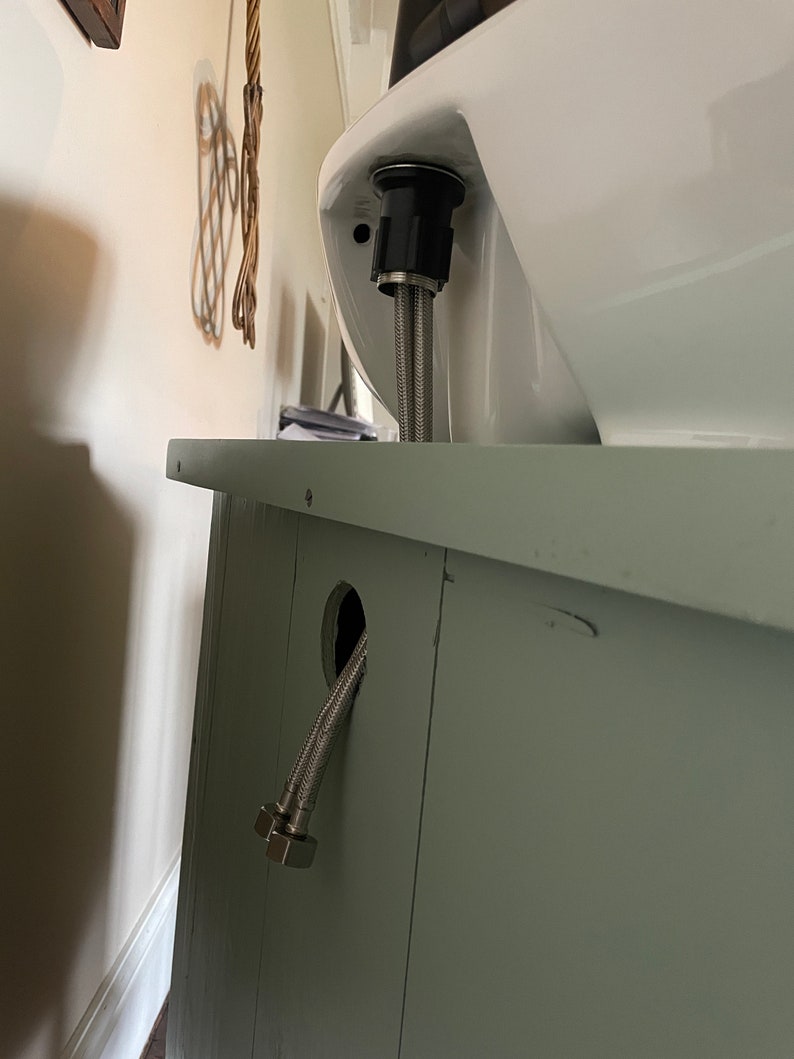 Vintage Sage Green Bathroom Vanity Unit/sink Unit Chest of - Etsy UK