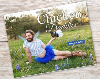 Huhn Daddies 2026 Kalender – Schräge Gag-Geschenke | Lustige Geschenke | Huhn Kalender