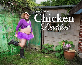 Chicken Daddies Wall Calendar 2023 - The Eggcracker Edition | Funny Gifts | Gag Gifts | Birthday Gifts | Weird Gifts | Weird Stuff
