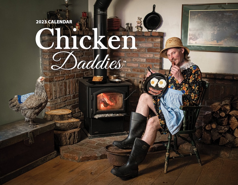 Chicken Daddies Wall Calendar 2023 Betty Clucker Edition Etsy