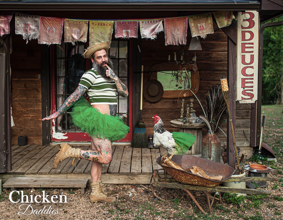 Chicken Daddies Wall Calendar 2023 the Eggcracker Edition Etsy
