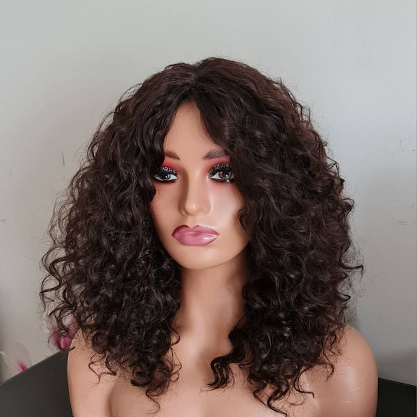 Curly Hair Wig Etsy