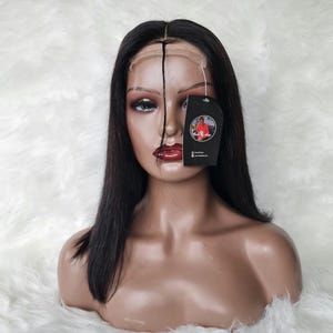 4x4 Glueless lace closure human hair wig Baby hair preplucked