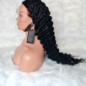 30&quot; Deep Wave Human hair wigs 13x4  / Deep Wave Long Human Hair Wig Lace Closure Front Wigs For Black Women