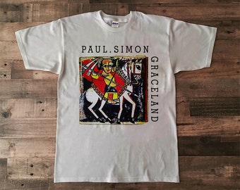 Best Popular Shirt 80s 1987 Paul Simon Graceland tour concert Australian Gildan Size S to 2XL Unisex Best Tshirt