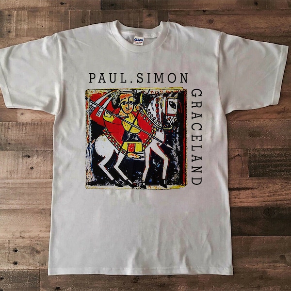 Best Popular Shirt 80s 1987 Paul Simon Graceland tour concert Australian Gildan Size S to 2XL Unisex Best Tshirt